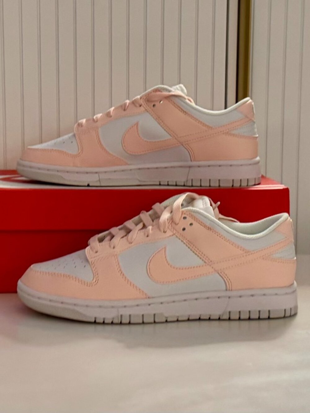 Nike Dunk Low Next Nature Pale Coral (Peach) White DD1873-100 W 8.5 (FREE SHIP)